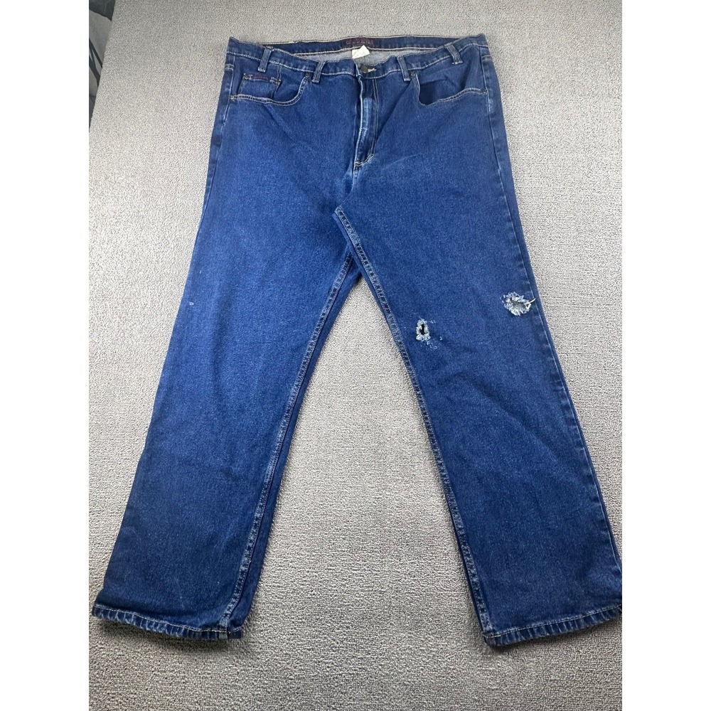 Grand River Jeans Men 44x30 Blue Relaxed Fit Straight Leg Stretch Denim Outdoor